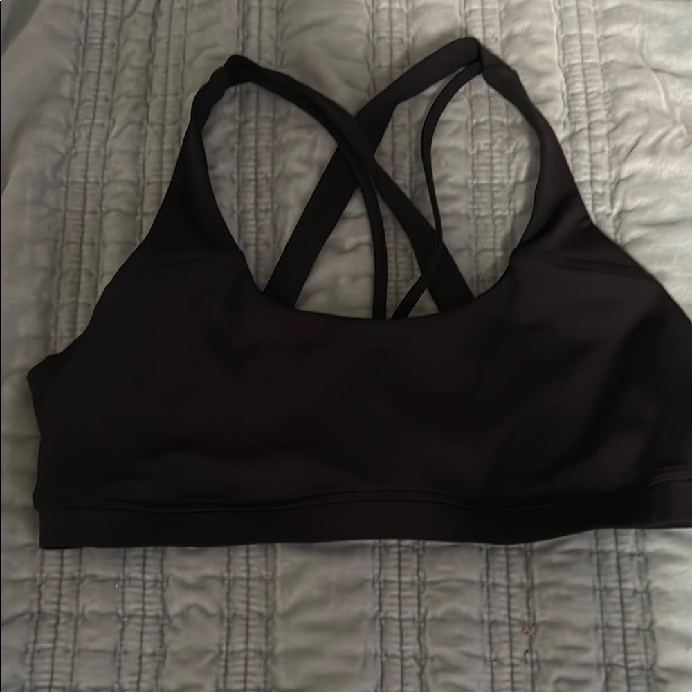 - Buffbunny Collection Black Strappy Sports Bra